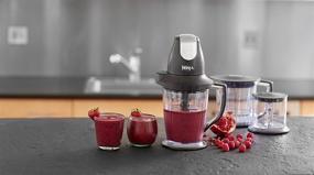 img 3 attached to Ninja QB1004 Blender and Food Processor Combo - 450-Watt Base, 48oz Pitcher, 16oz Chopper Bowl, and 40oz Processor Bowl for Shakes, Smoothies, and Meal Prep