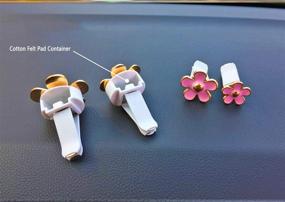 img 1 attached to 🌼 Enhance Your Car's Interior with 4 Pack Beautiful Daisy Flowers Air Vent Decorations - Automotive Interior Trim (Pink)