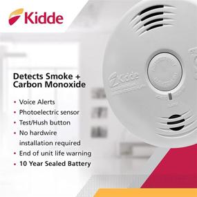 img 3 attached to Kidde 21026065 Smoke & Carbon Monoxide Alarm: Voice Warning for Ultimate Safety