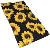 🌻 microfiber terry dish towels - 17.5x27.5in sunflower kitchen towels for drying dishes and absorbing spills - enhance your kitchen decor логотип