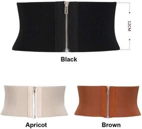 img 1 attached to Aecibzo Elastic Stretch Cincher Waistband Women's Accessories and Belts