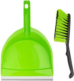 img 3 attached to 🧹 Broom Dustpan Set with Dust Brush, Hand Brush and Broom, Hand Broom Dustpan Set