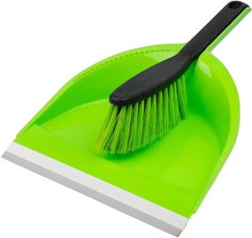 img 2 attached to 🧹 Broom Dustpan Set with Dust Brush, Hand Brush and Broom, Hand Broom Dustpan Set