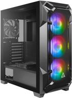 🎮 antec df600 flux dark league игровой корпус - mid-tower atx, платформа flux, 5 x 120 мм вентиляторов, argb и pwm контроллер вентиляторов, закаленное стекло, 2 x usb3.0, поддержка видеокарт высокого уровня логотип