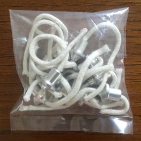 img 3 attached to 🔥 Firefly 5/16-Inch Aluminum Wick Holders + 2.6mm Cotton Wick for Oil Lamps and Candles - 10 Pack