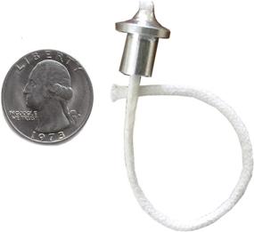 img 4 attached to 🔥 Firefly 5/16-Inch Aluminum Wick Holders + 2.6mm Cotton Wick for Oil Lamps and Candles - 10 Pack