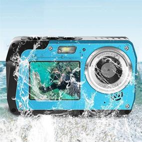 img 2 attached to 2.7K Waterproof Camera Video Recorder with Dual Screen TFT Displays - 📷 Perfect Selfie Underwater Cameras, 48 MP Camcorder for Snorkeling - Waterproof Digital Camera