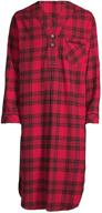 stafford flannel nightshirt brown plaid men's clothing for sleep & lounge logo