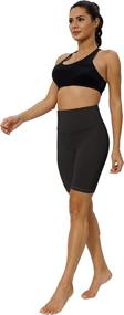 img 1 attached to 🩳 Ultimate Workout Biker Yoga Shorts for Women: High Waist, Tummy Control and Pocketed Athletic Running Shorts (5"/8")