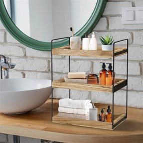 img 2 attached to 🛁 Maximize Your Space with the 3 Tier Bathroom Counter Organizer: A Versatile Countertop Solution for Cosmetics, Toiletries, and Kitchen Essentials