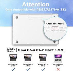 img 3 attached to MacBook Air 13 Inch Case 2020 2019 2018 Release A2337 M1 A2179 A1932