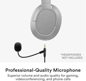 img 2 attached to Improve Communication and Audio Quality with MEE audio ClearSpeak Universal Headset Cable with Boom Microphone in Black