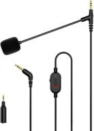 improve communication and audio quality with mee audio clearspeak universal headset cable with boom microphone in black logo