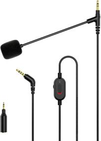 img 4 attached to Improve Communication and Audio Quality with MEE audio ClearSpeak Universal Headset Cable with Boom Microphone in Black