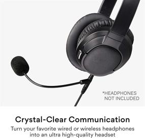 img 3 attached to Improve Communication and Audio Quality with MEE audio ClearSpeak Universal Headset Cable with Boom Microphone in Black
