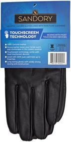 img 2 attached to SANDORY Technology Cashmere Genuine Leather Men's Accessories and Gloves & Mittens