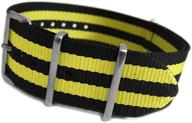 🟨 square with black ballistic material and yellow stripes logo