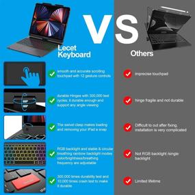 img 2 attached to 🔌 Charging 360° Rotatable Touchpad Keyboard with Backlight