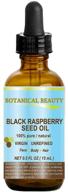 🌿 100% чистое масло черной малины botanical beauty: мощное антиоксидантное средство красоты для кожи, волос, губ и ногтей. логотип