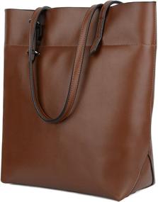 img 4 attached to 👜 Обновленная сумка для работы YALUXE из мягкой кожи 2.0 для женщин