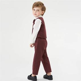 img 3 attached to 👔 Boys' Toddler Formal Classic Dresswear Outfit in Suits & Sport Coats