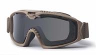 ess influx terrain tan goggle: unmatched visual clarity and protection logo