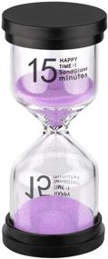 img 4 attached to ⏳ 15-Minute Colorful Hourglass Timer for Kids, Classroom, Kitchen, Games, and Toothbrushing