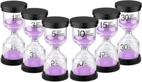 img 2 attached to ⏳ 15-Minute Colorful Hourglass Timer for Kids, Classroom, Kitchen, Games, and Toothbrushing