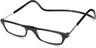 👓 clic magnetic closure reading glasses xxl with adjustable headband black 1.50: ultimate comfort and convenience in stylish eyewear logo