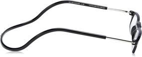 img 2 attached to 👓 CliC Magnetic Closure Reading Glasses XXL with Adjustable Headband Black 1.50: Ultimate Comfort and Convenience in Stylish Eyewear