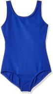 👗 capezio high-neck tank leotard for girls: stylish and comfortable dancewear логотип