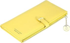 img 2 attached to Women's Long Wristlet Wallet Bifold Clutch with Zipper Coin Purse Handbag