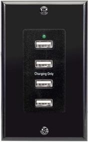 img 4 attached to Magnadyne WC-USB-B 12V Wall-Mounted USB Charging Station with 4 Ports, Universal 12-16V DC Input, and Included Wall Plate