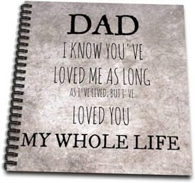 img 1 attached to 3DRose Db_219962_3 Dad Love Background Mini Notepad