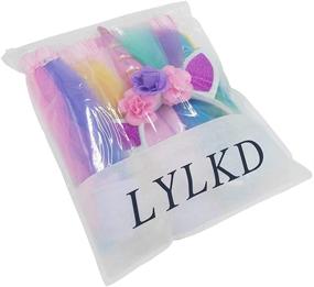 img 1 attached to 🌈 LYLKD Layered Rainbow Headband Rainbow 2: Vibrant Girls' Skirts & Skorts Clothing