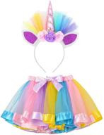 🌈 lylkd layered rainbow headband rainbow 2: vibrant girls' skirts & skorts clothing logo