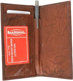 img 2 attached to Quality Men's Leather Bifold Checkbook Covers - Essential Accessories for Men