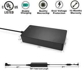 img 2 attached to 💡 High-Powered 180W 165W AC Adapter Charger for Razer Blade RZ09 14 15 Blade Pro 17 - Reliable Laptop Power Supply Cord 2011-2017