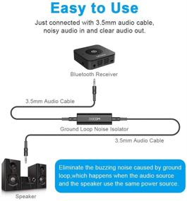 img 2 attached to 🔇 ZIOCOM Ground Loop Noise Isolator: Eliminate Buzzing Noise in Car Audio and Home Stereo System