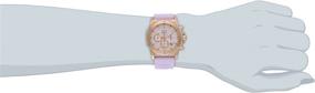 img 3 attached to 🌟 Stylish Bulova Women's Gold-Tone Steel Watch with Purple Rubber Band - 98M118