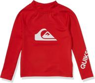 quiksilver youth rashguard shirt - swimwear for boys logo