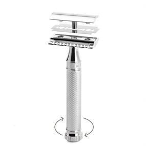 img 3 attached to 💈 MÜHLE TRADITIONAL Twist Safety Razor with Closed Comb: The Ultimate Barbershop Quality Luxury Razor for Everyday Close and Smooth Shaves - Ideal for Men