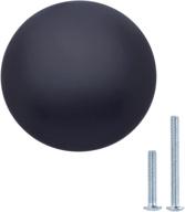 🔘 10-pack of amazon basics 1.18-inch diameter round cabinet knobs in flat black finish logo