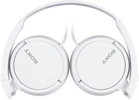 img 2 attached to 🎧 Quality Sony ZX Series On-Ear Headphones in White - MDR-ZX110 Wired Model