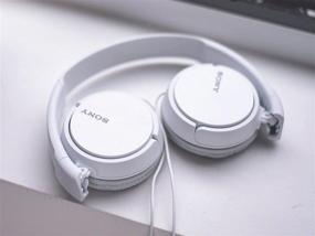 img 1 attached to 🎧 Качественные наушники Sony серии ZX On-Ear в белом цвете - проводная модель MDR-ZX110