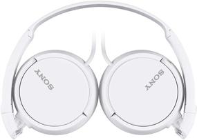 img 3 attached to 🎧 Quality Sony ZX Series On-Ear Headphones in White - MDR-ZX110 Wired Model