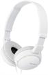 🎧 quality sony zx series on-ear headphones in white - mdr-zx110 wired model logo