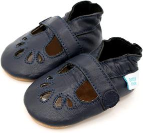 img 1 attached to Dotty Fish Leather Shoes Girls Apparel & Accessories Baby Girls in Shoes