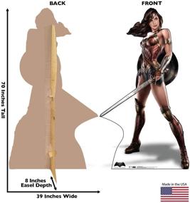 img 3 attached to 🦸 Premium Cardboard Cutout Standup: Wonder Woman Life Size - Batman V Superman: Dawn of Justice (2016)