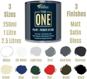 img 3 attached to The ONE Paint & Primer: Ultimate Furniture, Cabinet, Front Door, Wall Paint - Durable and Quick Drying Craft Paint for Interior/Exterior (Black, Matte Finish, 8.5oz)